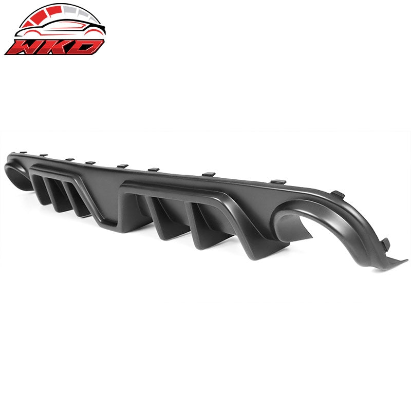 Fits 12-14 Chrysler 300 SRT Shark Fin Rear Diffuser Lip with Smoke LED Light