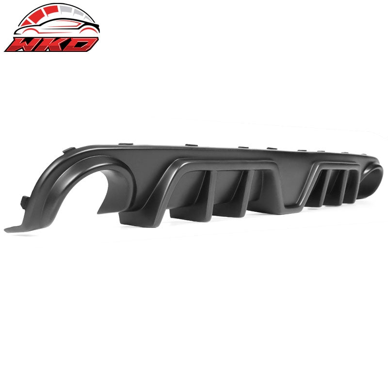 Fits 12-14 Chrysler 300 SRT Shark Fin Rear Diffuser Lip with Clear LED Light