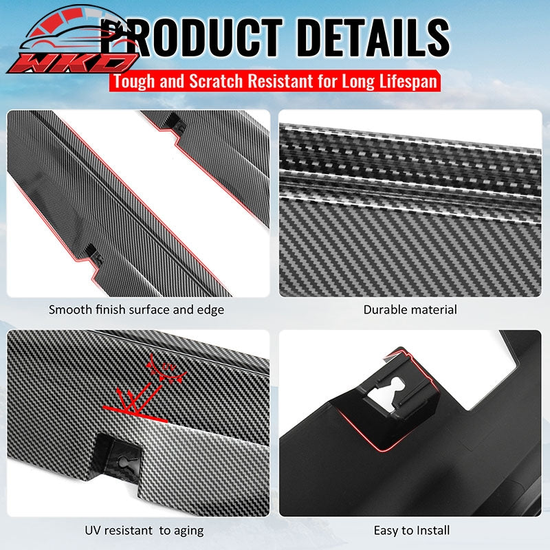Wholesale 11-23 Chrysler 300 SRT Side Skirt Extension Molding Lip Carbon Fiber Print - Wikond Auto