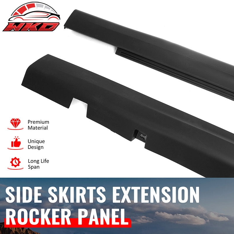 Wholesale For 11-23 Chrysler 300 SRT Style Side Skirt Extension Molding Lip PP Matte Black - Wikond Auto