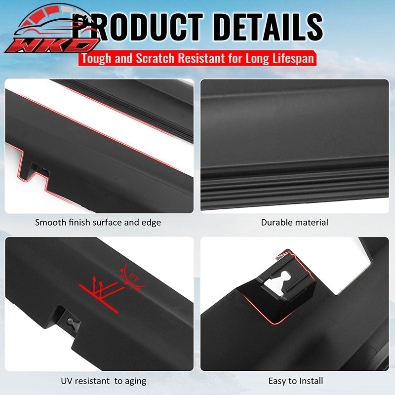 Wholesale For 11-23 Chrysler 300 SRT Style Side Skirt Extension Molding Lip PP Matte Black - Wikond Auto