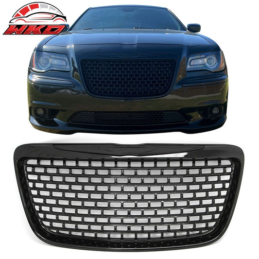 Wholesale 11-14 Chrysler 300 SRT8 Style Front Bumper Upper Grille Gloss Black ABS