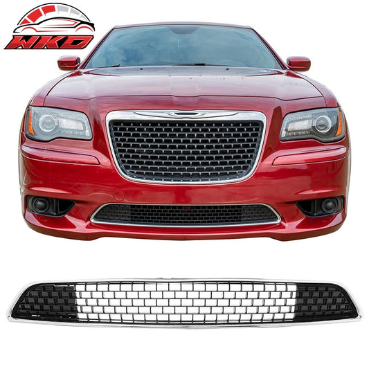 Wholesale 11-14 Chrysler 300 SRT8 Lower Grille Chrome& Gloss Black ABS - SRT8 Style