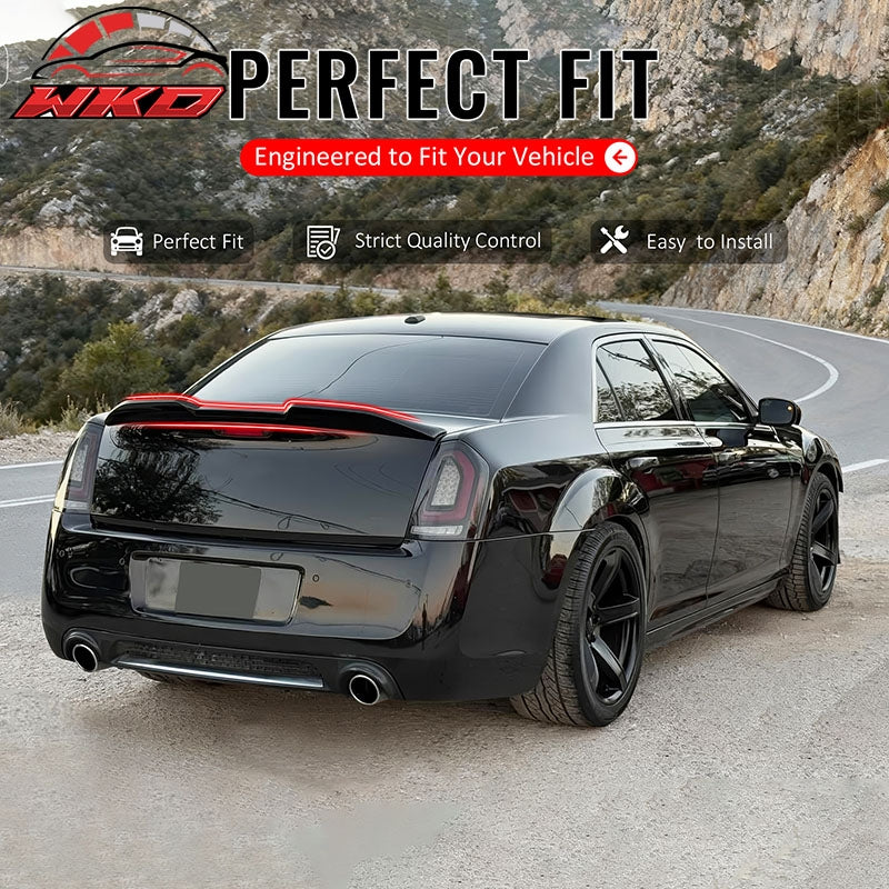 Wholesale 11-23 Chrysler 300 Sedan Trunk Spoiler Gloss Black M Style Rear Wing ABS - Wikond Auto