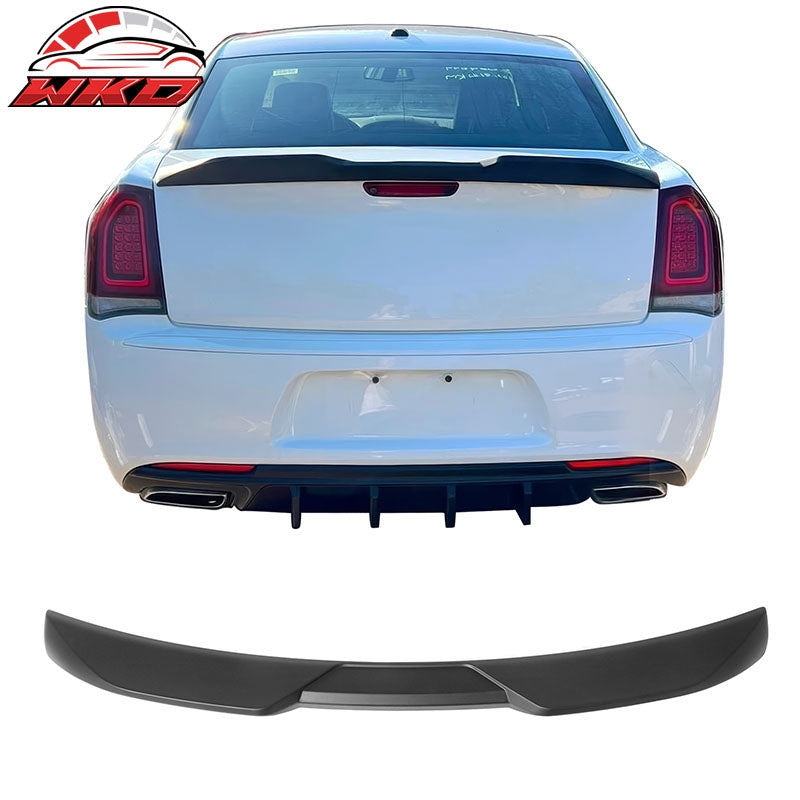 Wholesale 11-23 Chrysler 300 Sedan Trunk Spoiler Matte Black M Style Rear Wing ABS - Wikond Auto