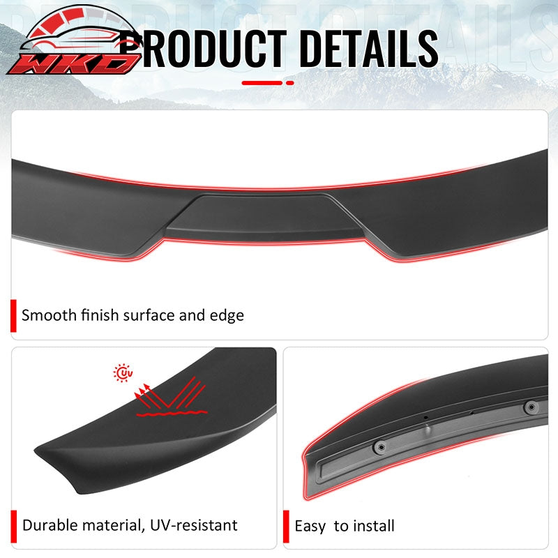Wholesale 11-23 Chrysler 300 Sedan Trunk Spoiler Matte Black M Style Rear Wing ABS - Wikond Auto