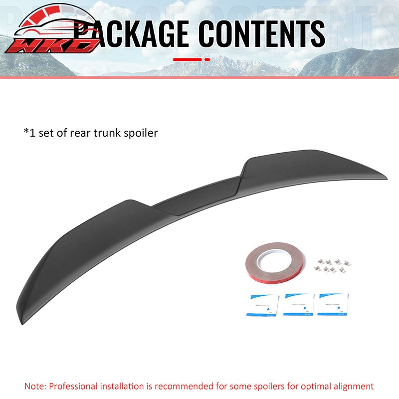 Wholesale 11-23 Chrysler 300 Sedan Trunk Spoiler Matte Black M Style Rear Wing ABS - Wikond Auto