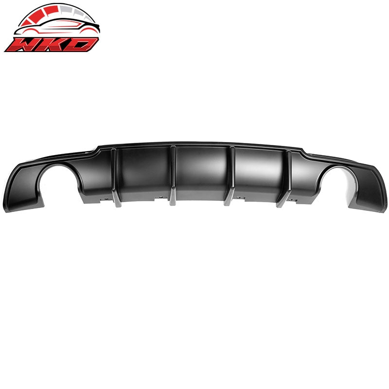 Fits 15-23 Chrysler 300 Shark Fin Style Rear Bumper Lip Diffuser PP Matte Black