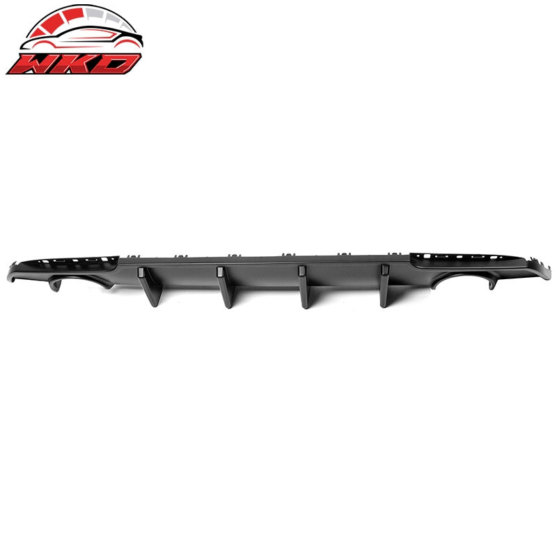 Fits 15-23 Chrysler 300 Shark Fin Style Rear Bumper Lip Diffuser PP Matte Black