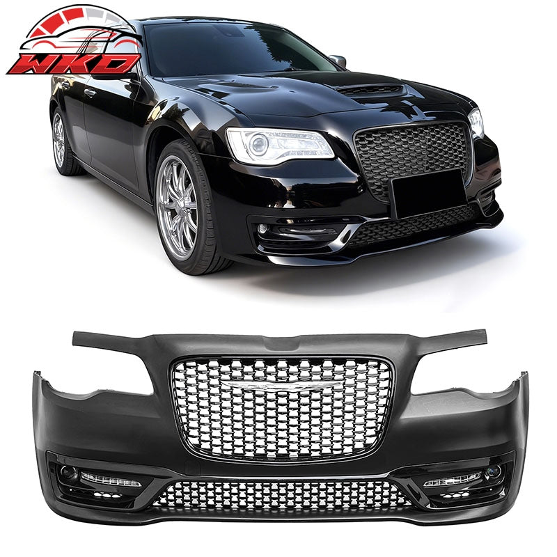 Wholesale For 15-23 Chrysler 300 Sport Style Front Bumper Cover w/ Fog Lights Gloss Grille