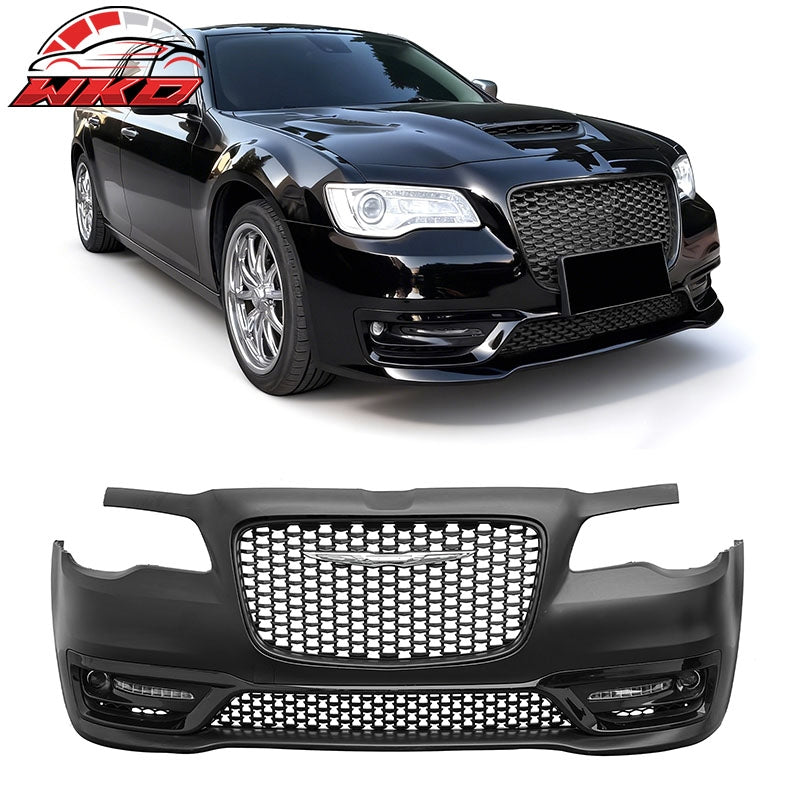 Wholesale For 15-23 Chrysler 300 Sport Style Front Bumper Cover w/ Fog Lights Matte Grille