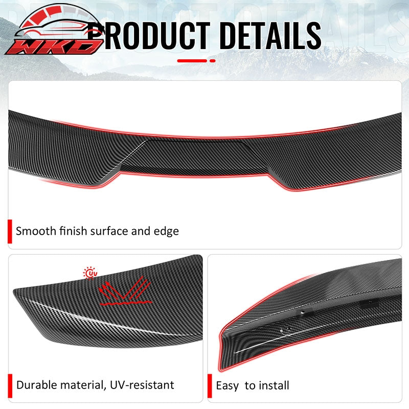 Wholesale 11-23 Chrysler 300 Trunk Spoiler Carbon Fiber Print M Style Rear Wing ABS - Wikond Auto