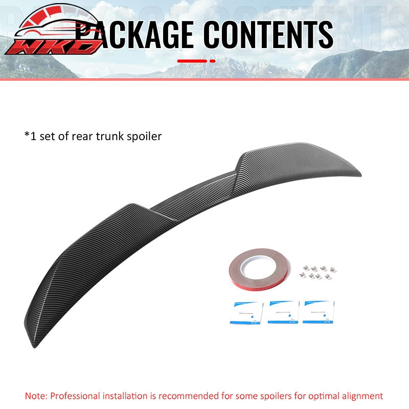 Wholesale 11-23 Chrysler 300 Trunk Spoiler Carbon Fiber Print M Style Rear Wing ABS - Wikond Auto