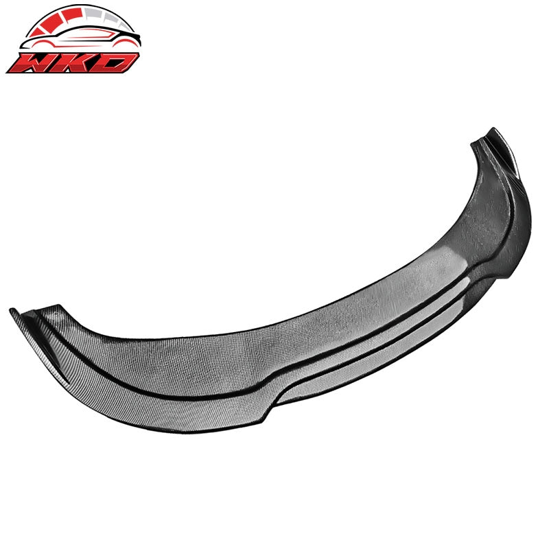 Fits 15-23 Chrysler 300 V2 Style Front Bumper Lip Spoiler PP Carbon Fiber Print