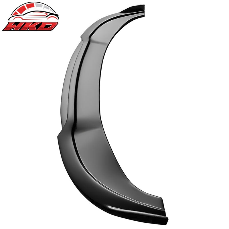 Fits 15-23 Chrysler 300 V2 Style Front Bumper Lip Spoiler Support PP Matte Black