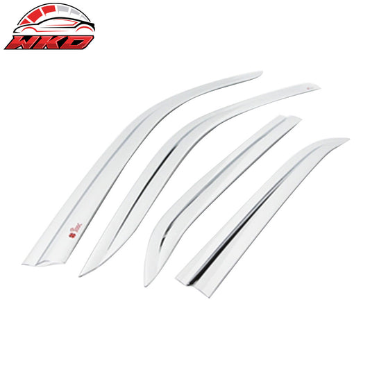 Wholesale 11-23 Chrysler 300 4PCS Window Visors Vent Rain Guards Tape-On ABS Chrome
