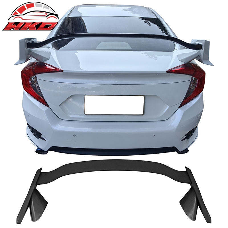 Wholesale For 16-21 Honda Civic 10th Trunk Spoiler Type R Wing ABS Unpainted Rear Deck Lip