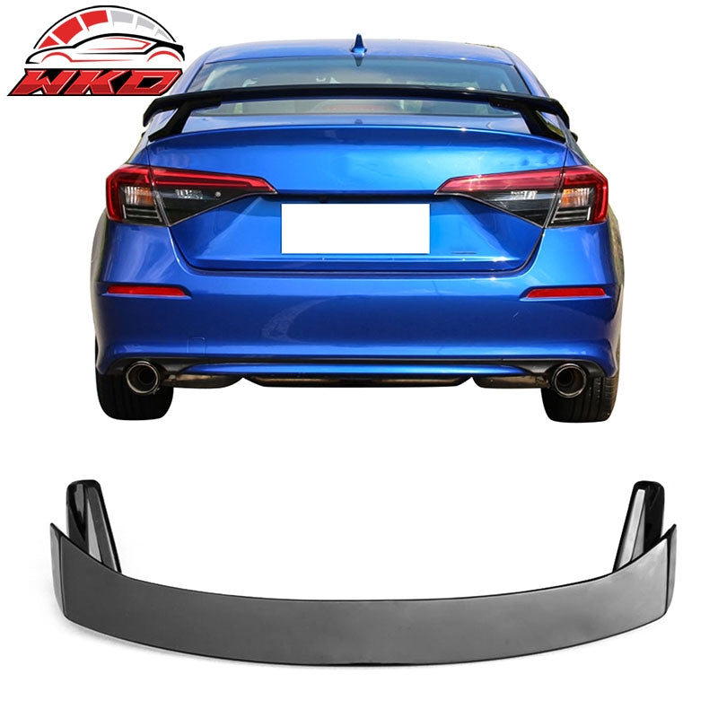 Wholesale 22-26 Honda Civic 11th 4D Trunk Spoiler HPD Style Rear Wing Gloss Black Lip