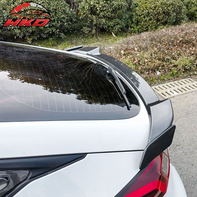 Fits 22-26 Honda Civic 11th Gen Hatchback IKON Trunk Spoiler Carbon Fiber Print