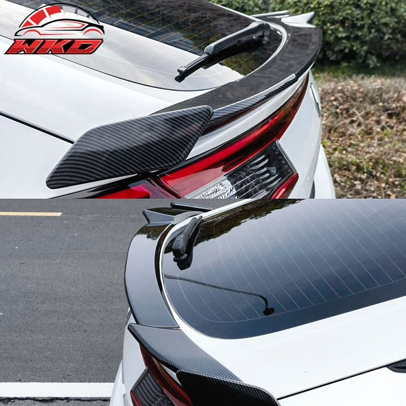 Fits 22-26 Honda Civic 11th Gen Hatchback IKON Trunk Spoiler Carbon Fiber Print