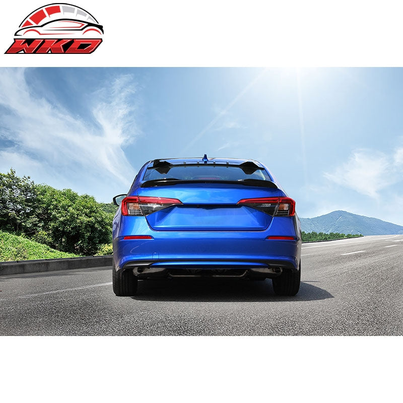 Fits 22-26 Honda Civic 11th Gen SI RS Style Rear Trunk Spoiler ABS Gloss Black
