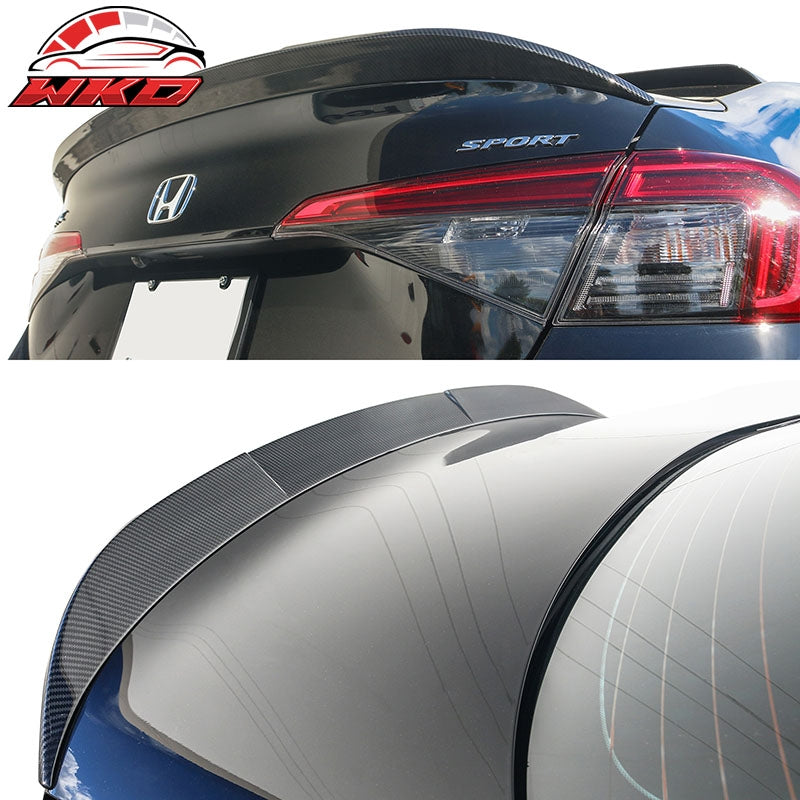 Fits 22-26 Honda Civic 11th Trunk Spoiler HPD Style Rear Wing Carbon Fiber Print