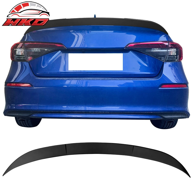 Wholesale 22-26 Honda Civic 11th Trunk Spoiler HPD Style Rear Wing Matte Black Trim