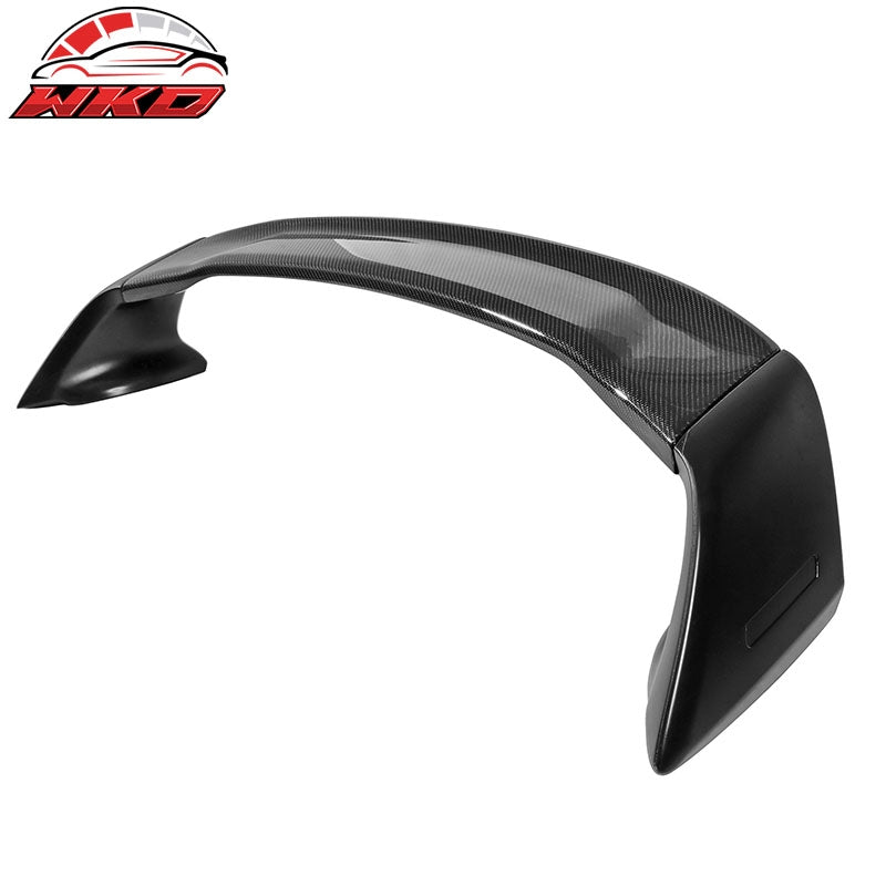 Fits 12-15 Honda Civic 9th 4DR Mugen Style Rear Trunk Spoiler Carbon Fiber 4PC
