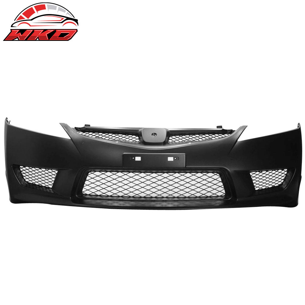 Fits 06-11 Honda Civic Sedan 4Dr Type R PP Front Bumper Cover Conversion USDM
