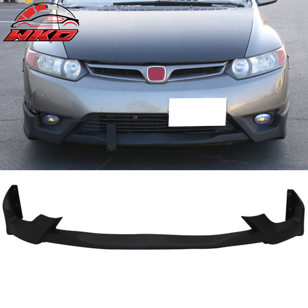 Fits 06-08 Honda Civic 2Dr TC Style Front Bumper Lip Chin Spoiler - PU