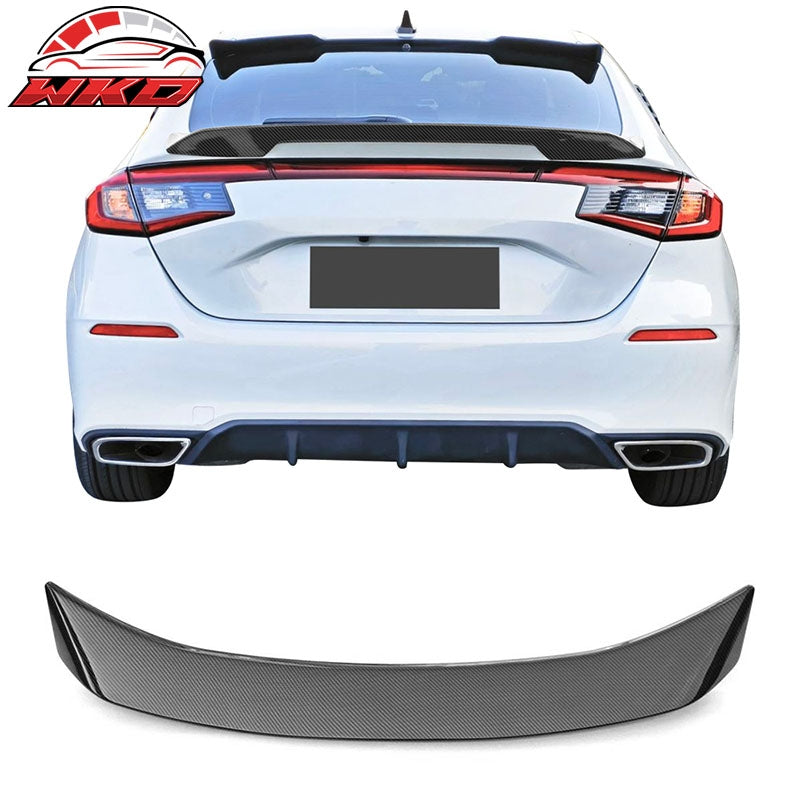 Wholesale  22-26 Honda Civic Hatchback Mugen Style Trunk Spoiler ABS Carbon Fiber Print