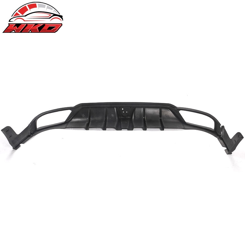 Fits 22-24 Civic Hatchback Matte Black Rear Bumper Diffuser W/ Corner Spats PP