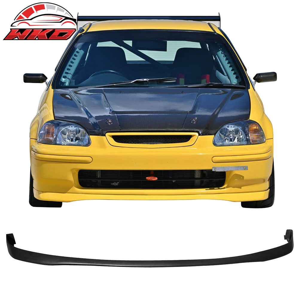 Fits 96-98 Honda Civic OEM SIR2 JDM Sir Style PU Front Bumper Lip Chin Spoiler