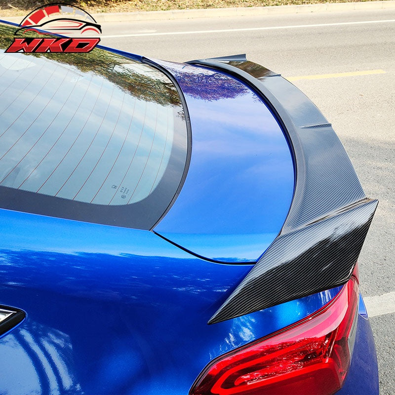 Fits 22-26 Honda Civic Sedan 4DR IKON Style Trunk Spoiler ABS Carbon Fiber Print