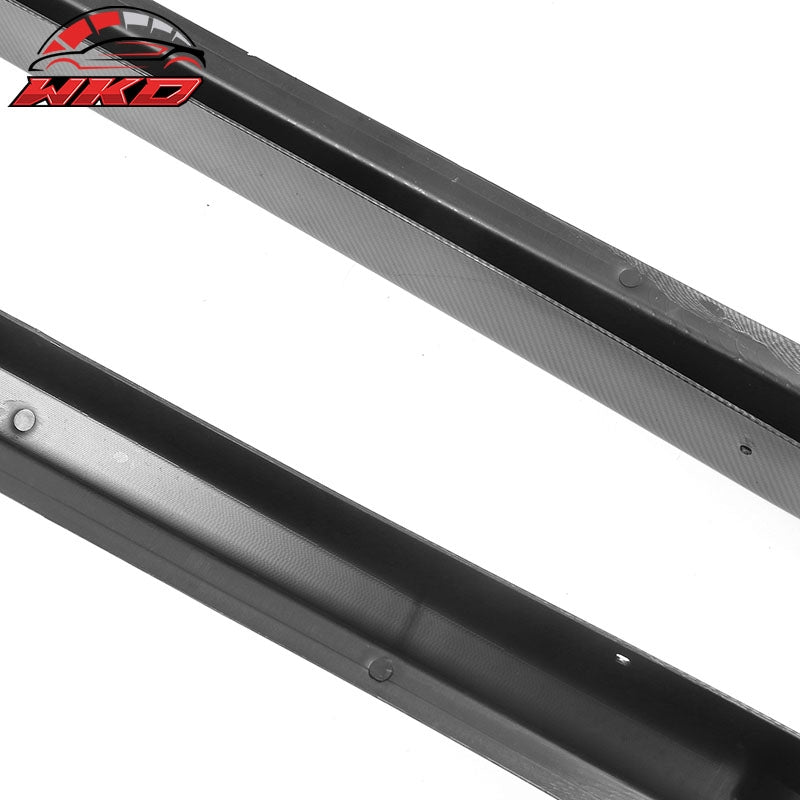 Fits 22-26 Honda Civic Sedan Hatchback Mugen Side Skirts Carbon Fiber Print PP