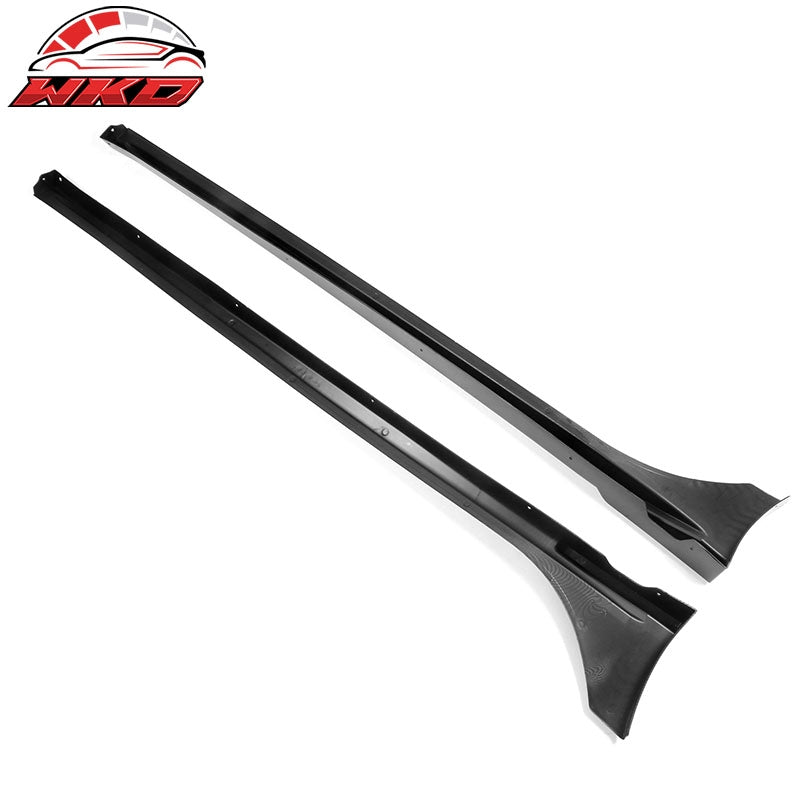 Fits 22-26 Honda Civic Sedan Hatchback Mugen Side Skirts Carbon Fiber Print PP