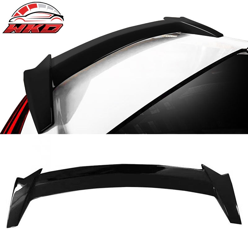 Fits 16-21 Honda Civic Sedan Long LED Rear Trunk Spoiler Wing Gloss Black ABS