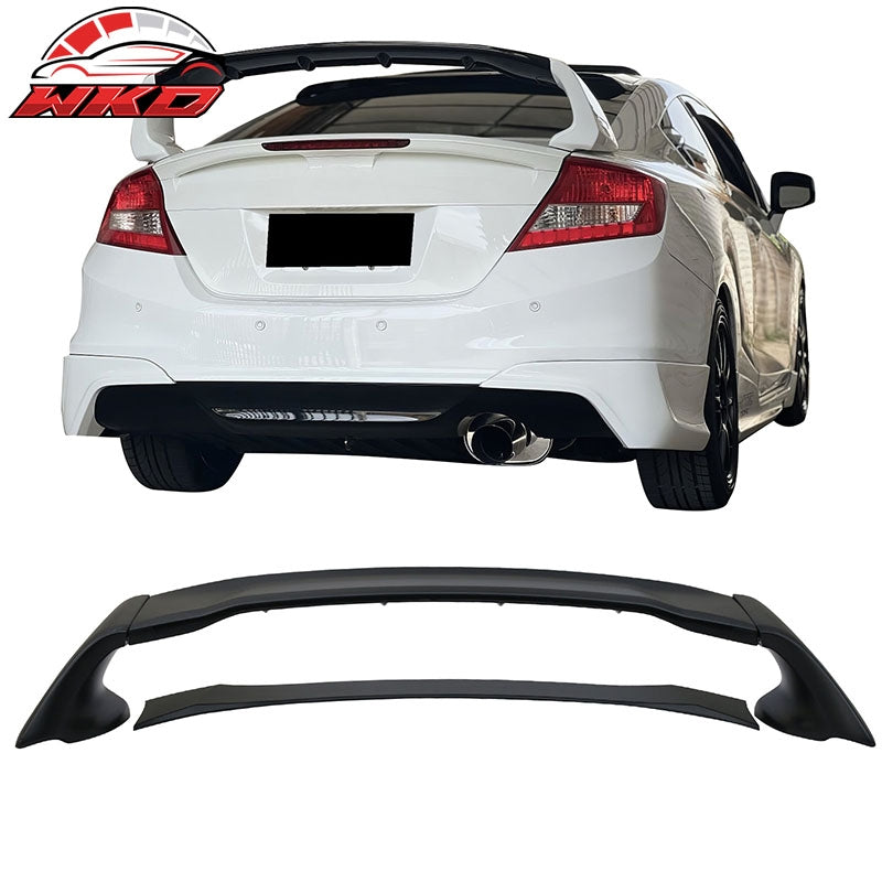 Wholesale 12-15 Honda Civic Sedan Mugen Style Rear Trunk Spoiler Unpainted ABS 4PCS