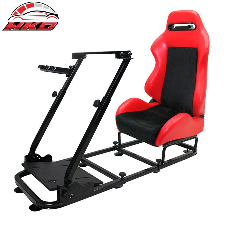 Wholesale PVC Red Leather Black Cockpit Racing Simulator G27 G29 G920 T300 Bracket