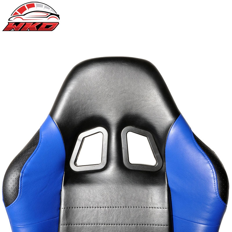 Blue Black PVC Cockpit Racing Simulator Steering Wheel Stand Fits PS4 Xbox One