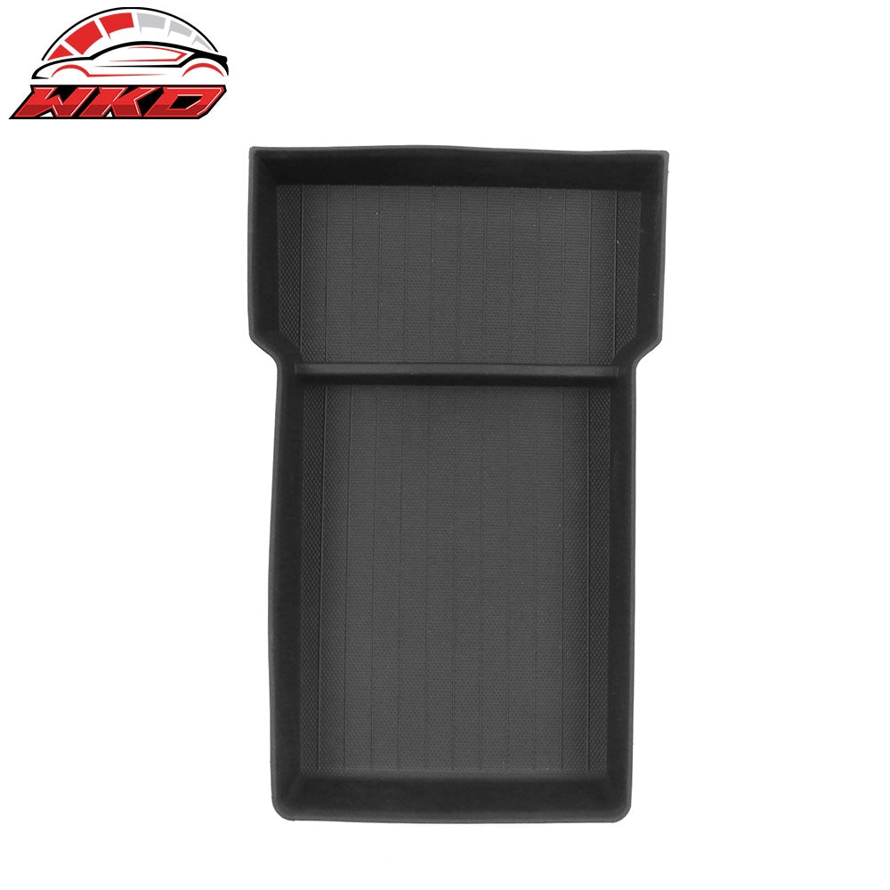Fits 24-25 Tesla Model 3/Y TPE Lower Upper Center Armrest Organizer Storage Box