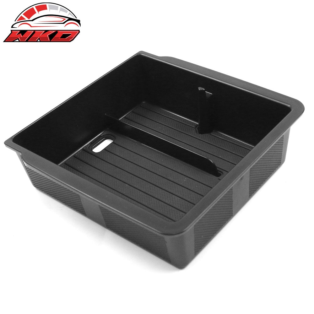 Fits 24-25 Tesla Model 3/Y TPE Lower Upper Center Armrest Organizer Storage Box