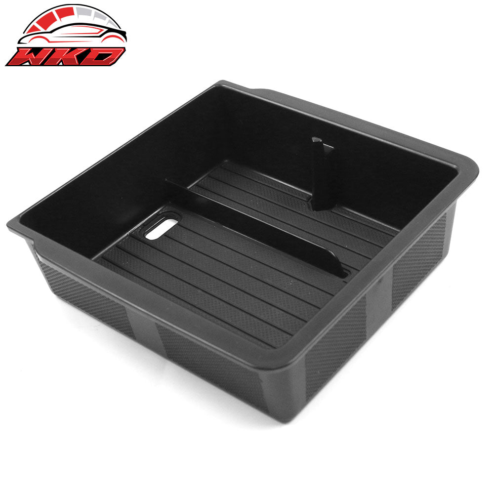 Fits 24-25 Tesla Model 3/Y TPE Lower Upper Center Armrest Organizer Storage Box