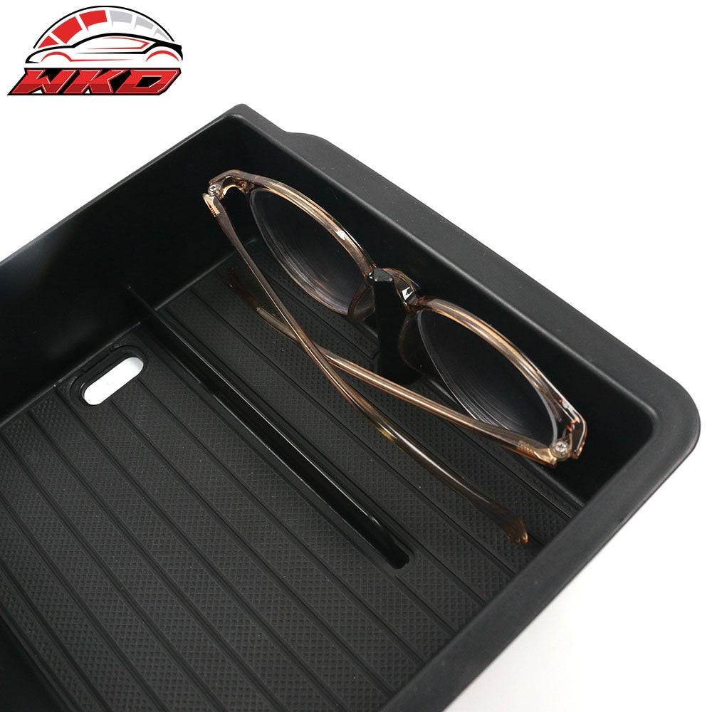 Fits 24-25 Tesla Model 3/Y TPE Lower Upper Center Armrest Organizer Storage Box