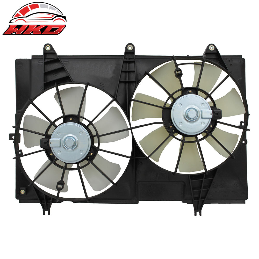 Fits 03-07 Cadillac CTS 2.8L/3.6L 07 6.0L Radiator Dual Cooling Fan Assembly
