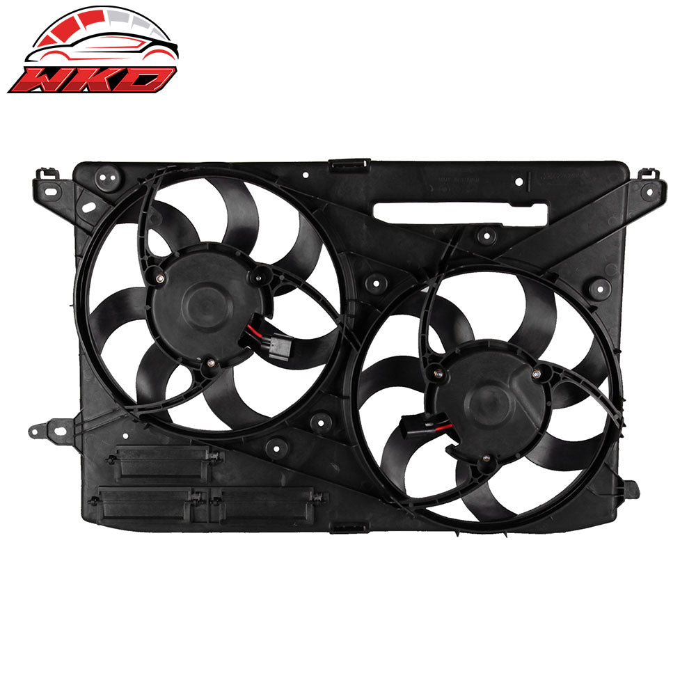 Fits 2013-2014 Ford Fusion 1.6L Turbo Engine A/C Condenser Dual Cooling Fan