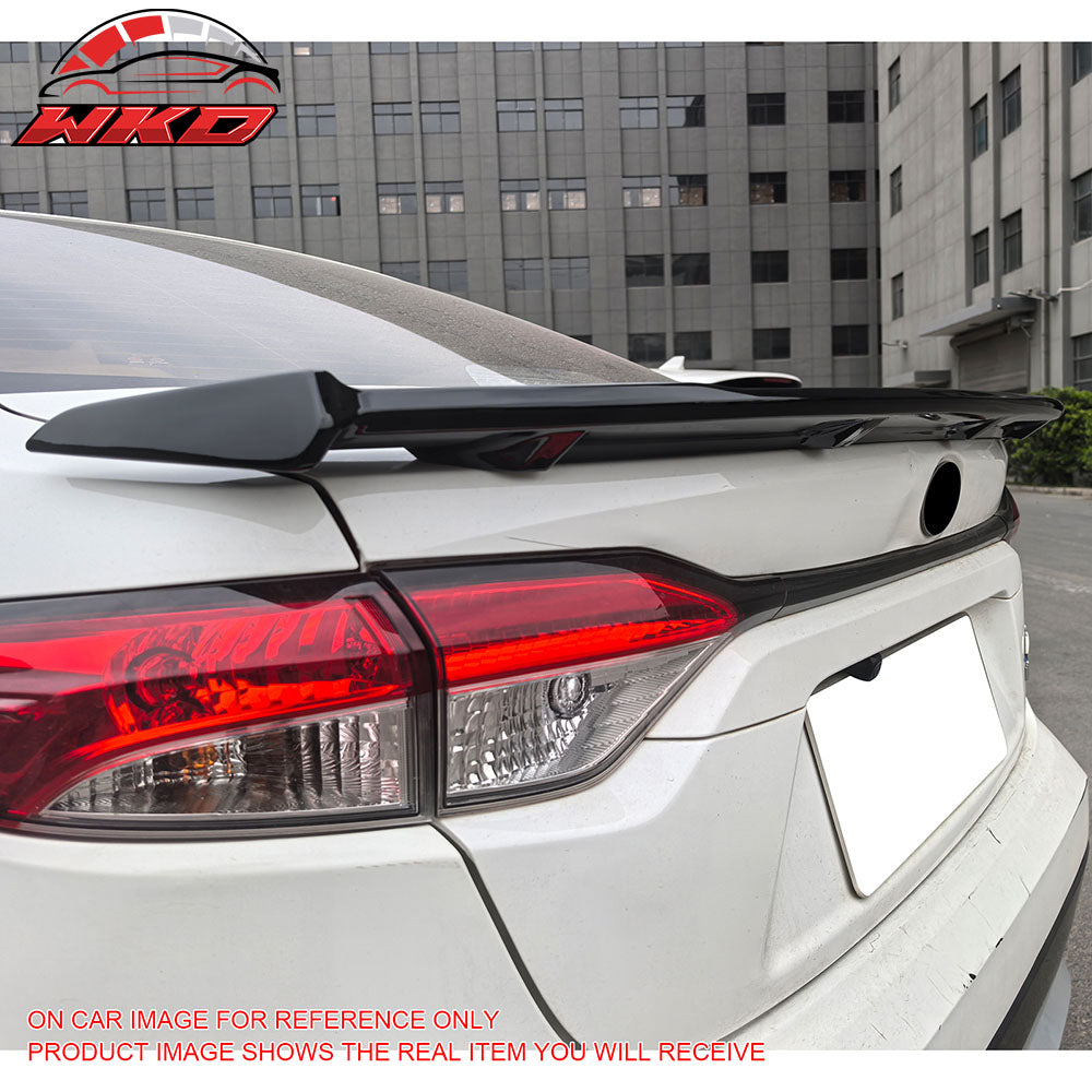 Fits 20-25 Toyota Corolla Sedan Apex Style Rear Trunk Spoiler Wing Gloss Black