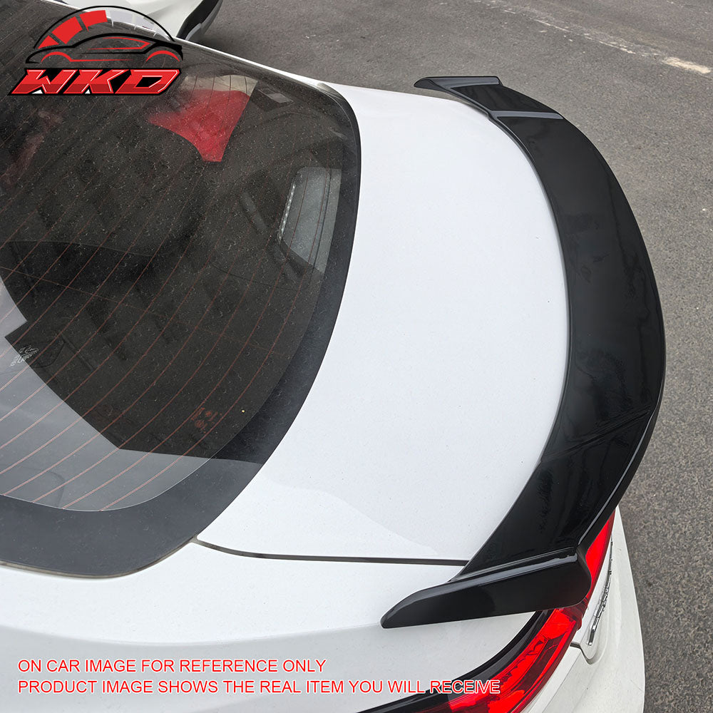 Fits 20-25 Toyota Corolla Sedan Apex Style Rear Trunk Spoiler Wing Gloss Black