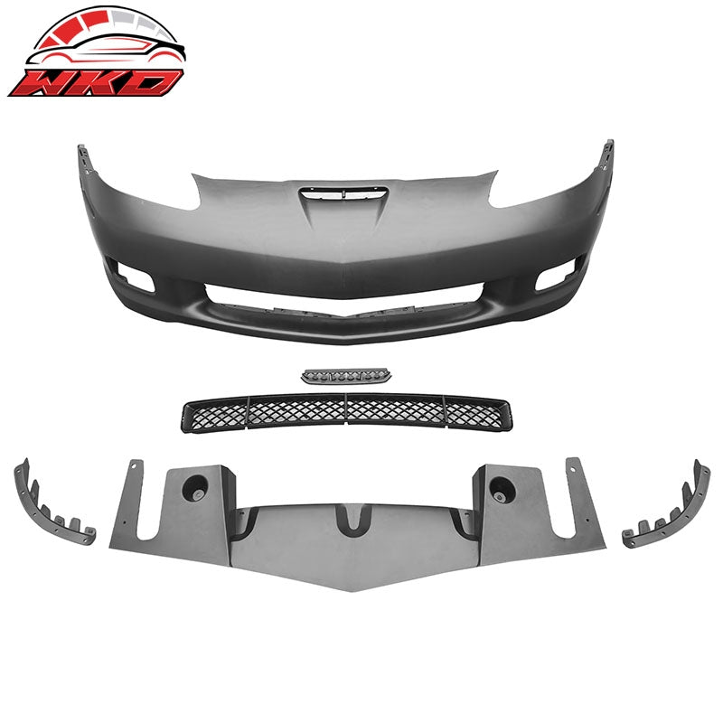 Wholesale 05-13 Corvette C6 Base Front Bumper Cover Z06 Style PP Conversion Assembly