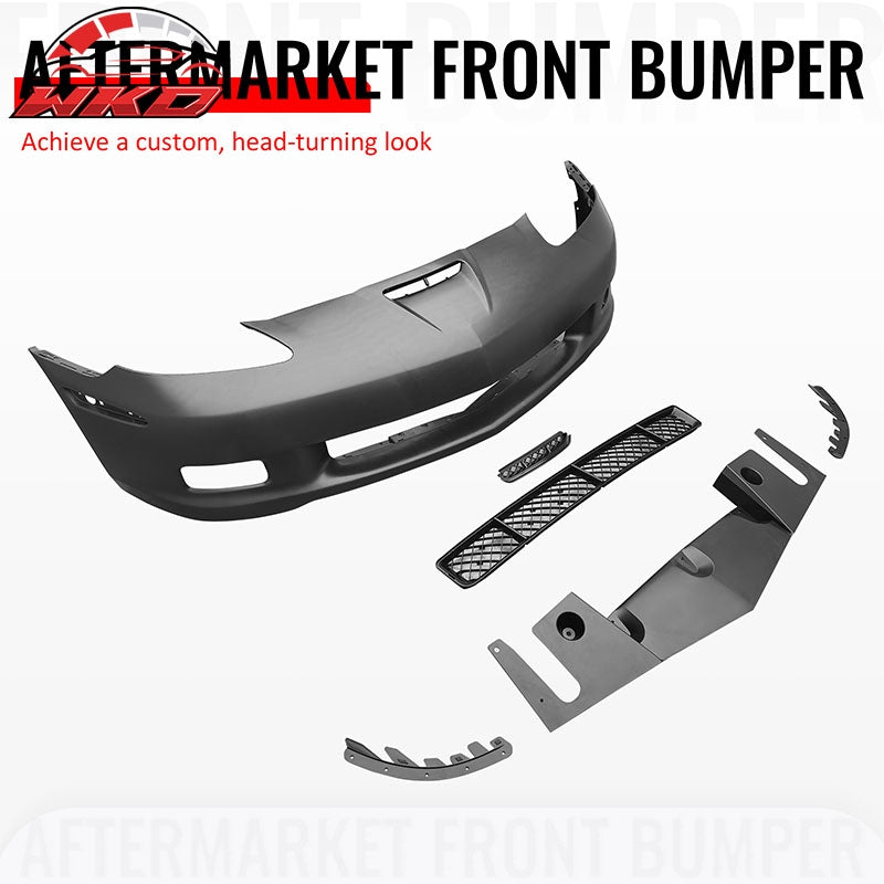 Fits 05-13 Corvette C6 Base Front Bumper Cover Z06 Style PP Conversion Assembly